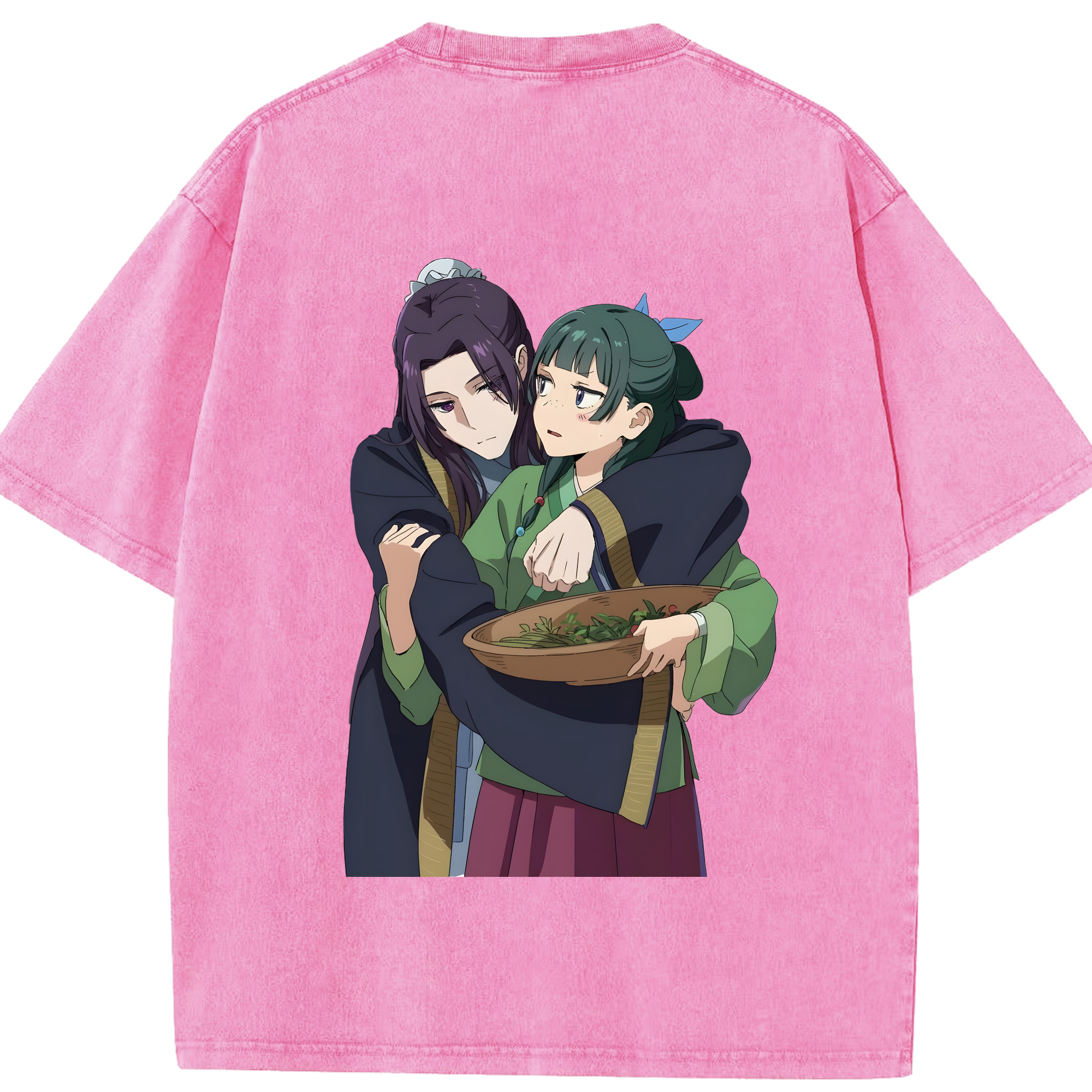 （画像用） 薬屋のひとりごと The Apothecary Diaries 綿100% ヴィンテージ風 半袖Tシャツ（背面プリント）